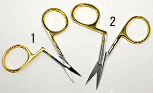 Dr.Slick Arrow Scissors, Micro Tip Scissors, Bent Shaft